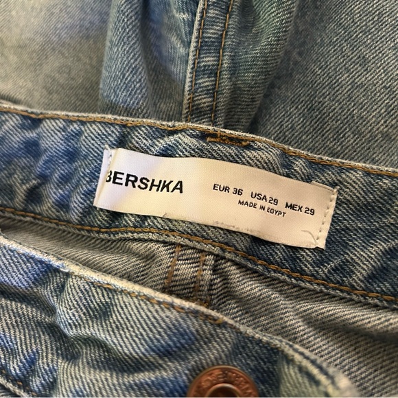 Bershka Light Blue Baggy Men's Jeans - Picture 5 of 5
